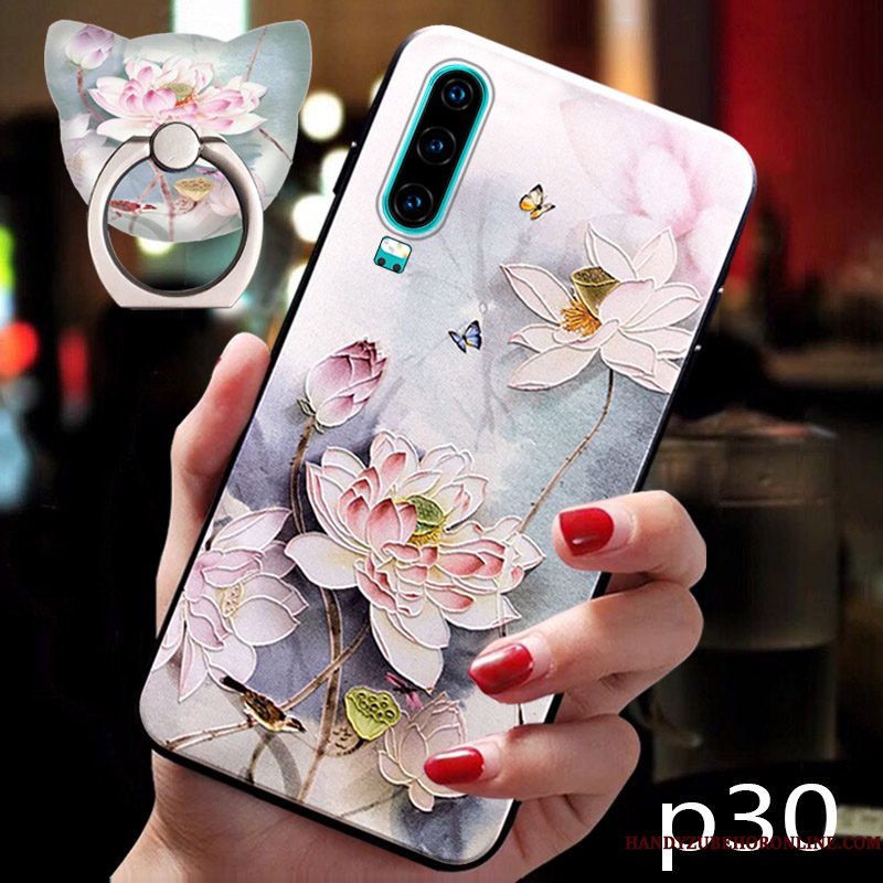 Hoesje Huawei P30 Scheppend Jeugd Trend, Hoes Huawei P30 Siliconen Anti-fall Trendy Merk