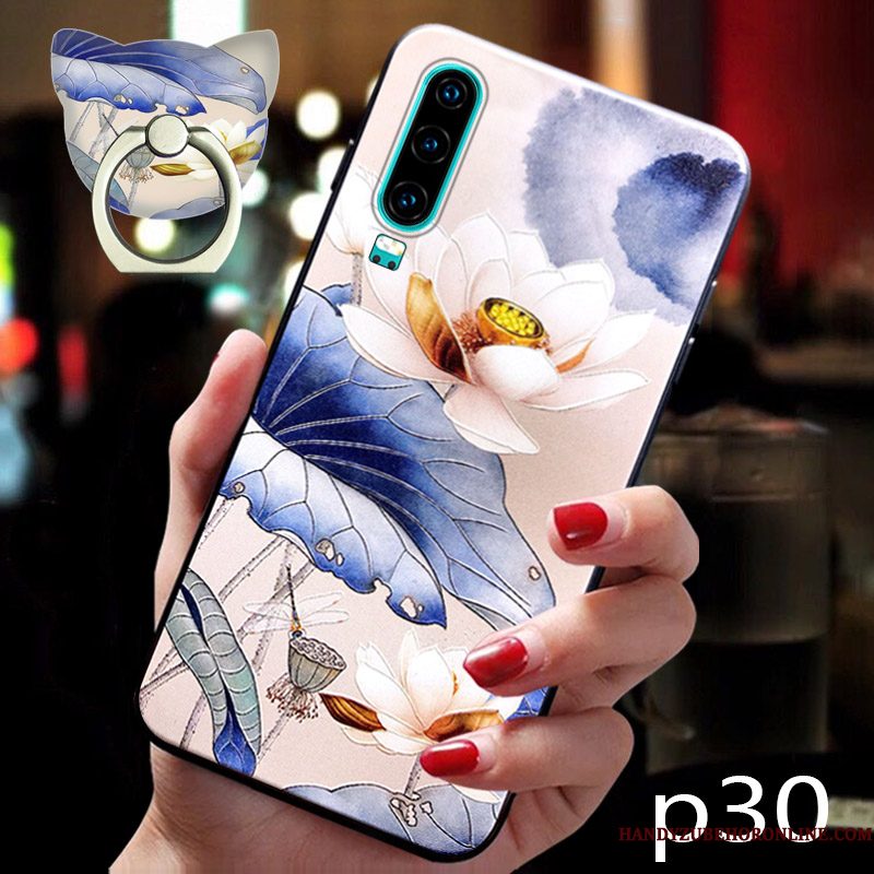 Hoesje Huawei P30 Scheppend Jeugd Trend, Hoes Huawei P30 Siliconen Anti-fall Trendy Merk