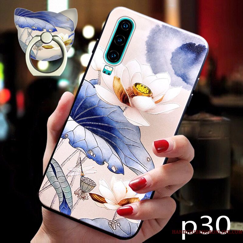 Hoesje Huawei P30 Scheppend Jeugd Trend, Hoes Huawei P30 Siliconen Anti-fall Trendy Merk