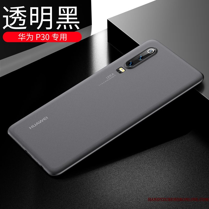 Hoesje Huawei P30 Scheppend Trendy Merk Wit, Hoes Huawei P30 Bescherming Dun High End