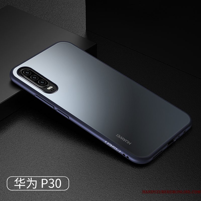 Hoesje Huawei P30 Zakken Anti-fall Zwart, Hoes Huawei P30 Mode Schrobben Patroon