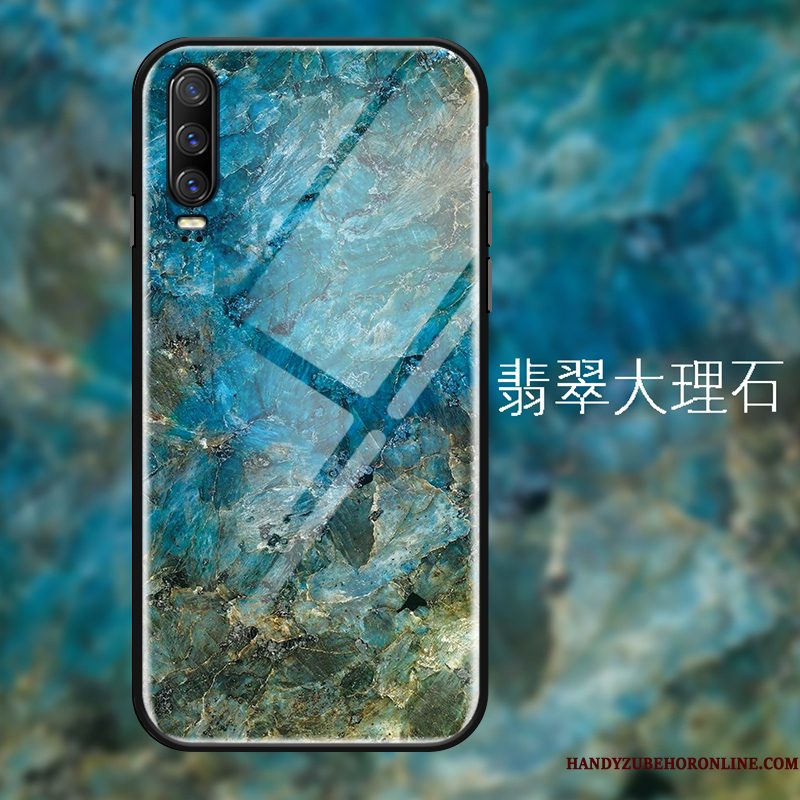 Hoesje Huawei P30 Zakken Eenvoudige Spiegel, Hoes Huawei P30 Mode Rood Grote