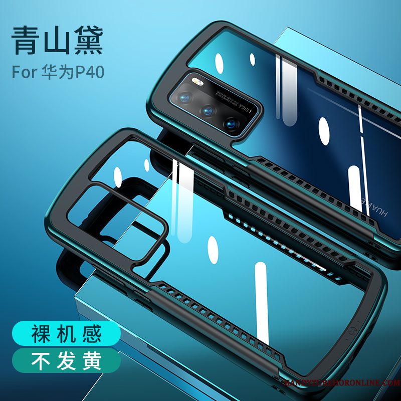 Hoesje Huawei P40 Bescherming Doorzichtig Anti-fall, Hoes Huawei P40 Zakken Persoonlijktelefoon