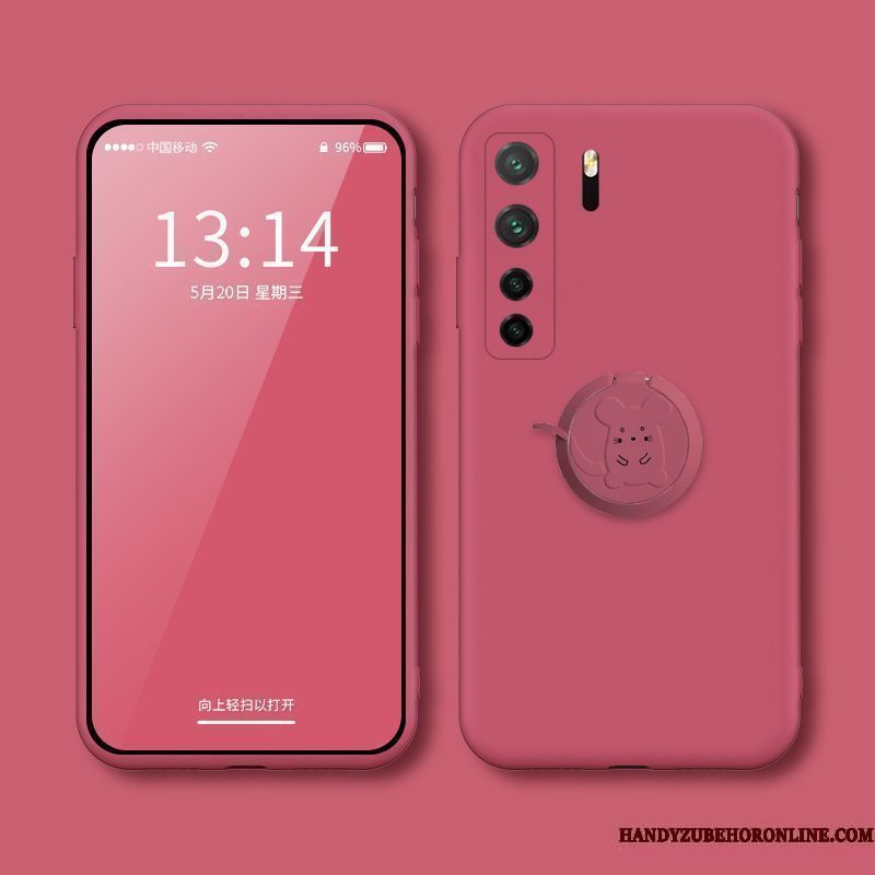 Hoesje Huawei P40 Lite 5g Siliconen Anti-fall Persoonlijk, Hoes Huawei P40 Lite 5g Ondersteuning Telefoon Roze