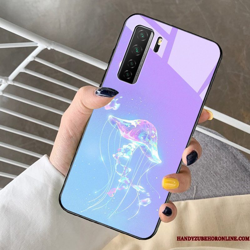 Hoesje Huawei P40 Lite 5g Spotprent Patroon Pas, Hoes Huawei P40 Lite 5g Zakken Dromen Geel