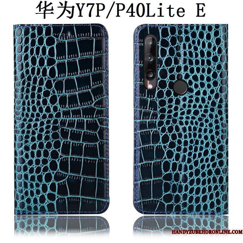 Hoesje Huawei P40 Lite E Folio Telefoon Anti-fall, Hoes Huawei P40 Lite E Zakken Patroon Krokodil