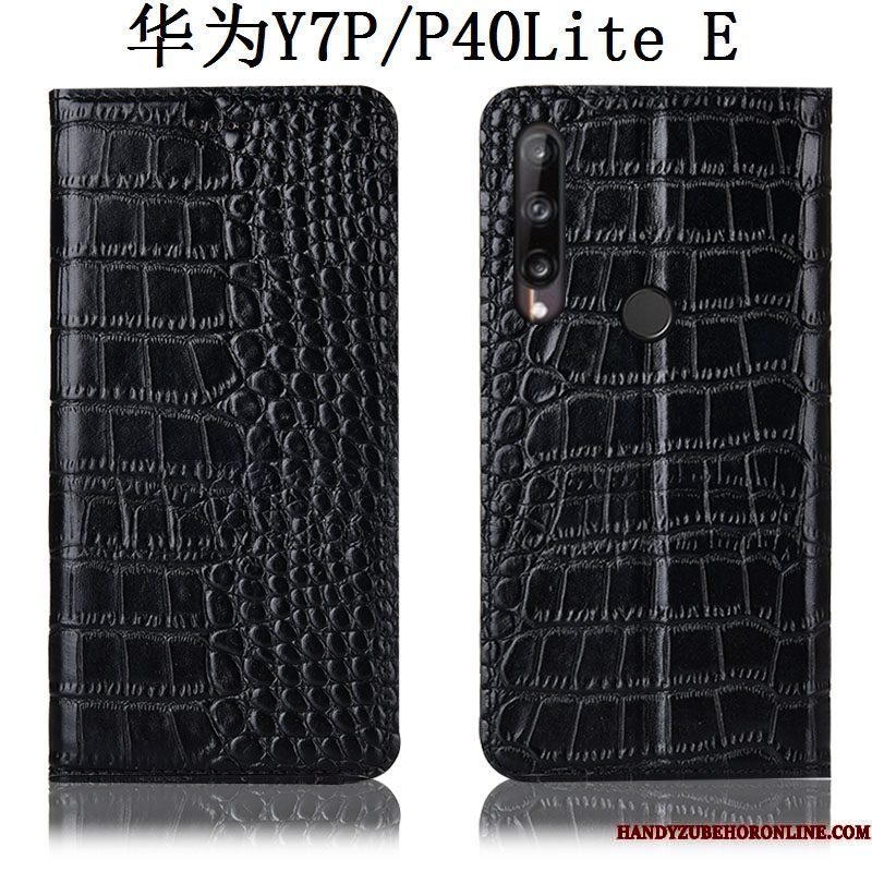 Hoesje Huawei P40 Lite E Folio Telefoon Anti-fall, Hoes Huawei P40 Lite E Zakken Patroon Krokodil