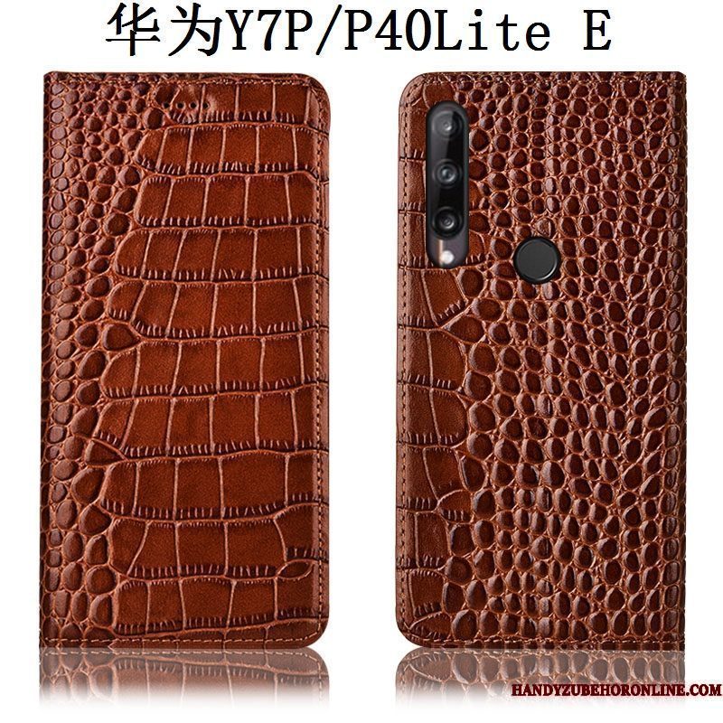 Hoesje Huawei P40 Lite E Folio Telefoon Anti-fall, Hoes Huawei P40 Lite E Zakken Patroon Krokodil