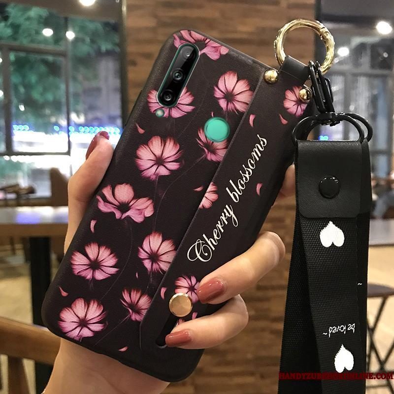 Hoesje Huawei P40 Lite E Scheppend Hanger Bloemen, Hoes Huawei P40 Lite E Bescherming Verstelefoon