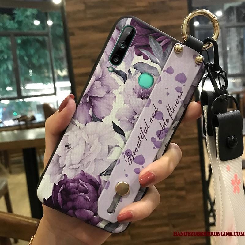 Hoesje Huawei P40 Lite E Scheppend Hanger Bloemen, Hoes Huawei P40 Lite E Bescherming Verstelefoon