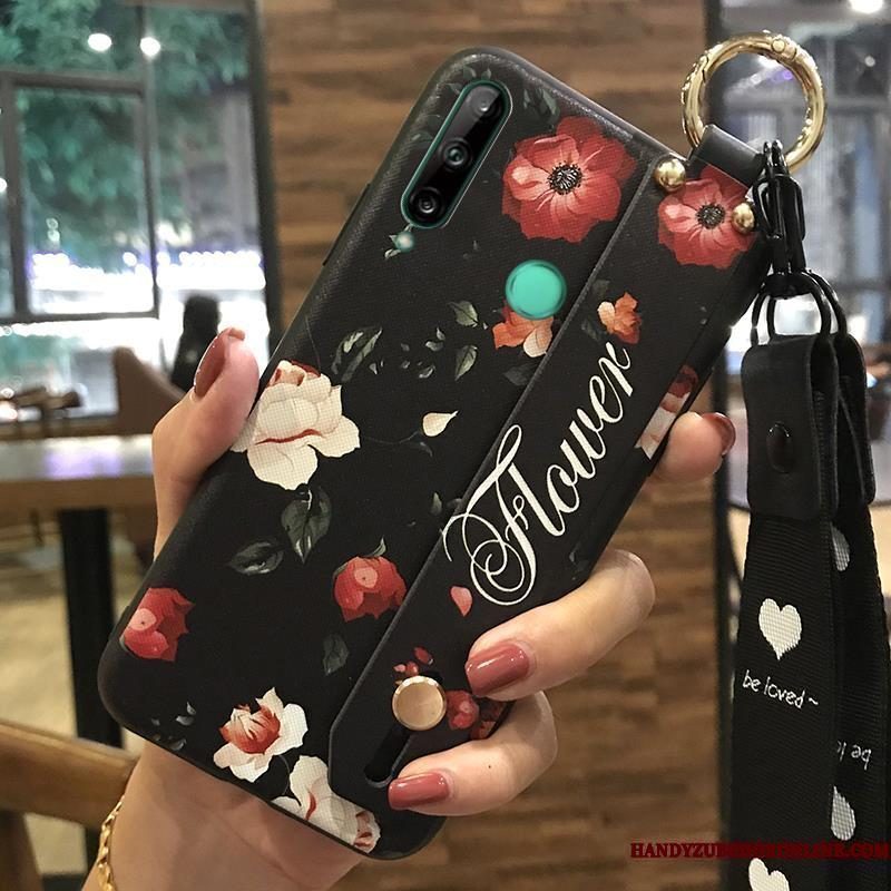 Hoesje Huawei P40 Lite E Scheppend Hanger Bloemen, Hoes Huawei P40 Lite E Bescherming Verstelefoon