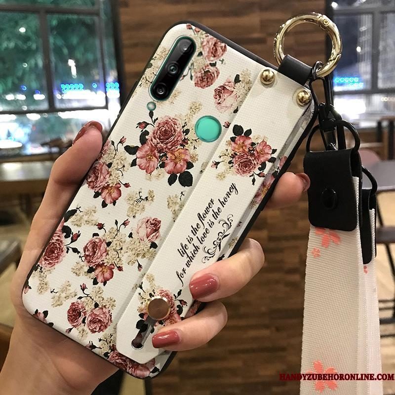 Hoesje Huawei P40 Lite E Scheppend Hanger Bloemen, Hoes Huawei P40 Lite E Bescherming Verstelefoon