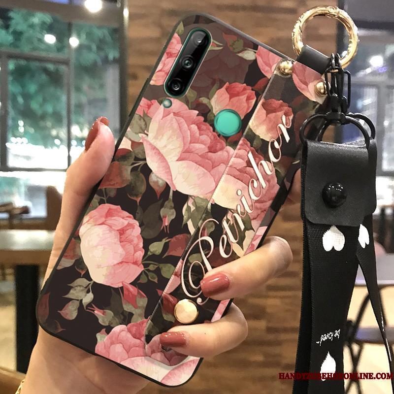 Hoesje Huawei P40 Lite E Scheppend Hanger Bloemen, Hoes Huawei P40 Lite E Bescherming Verstelefoon