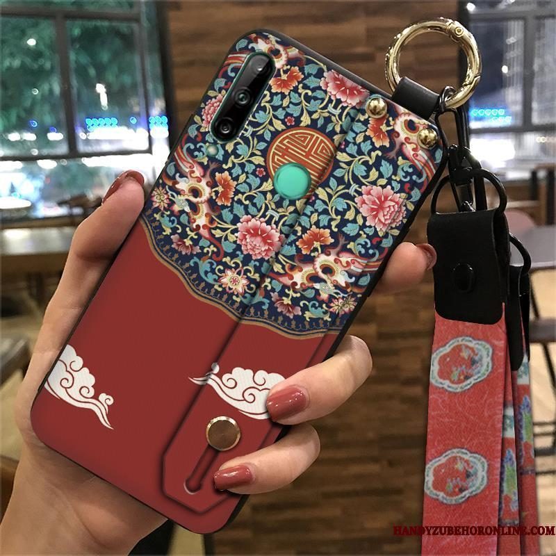 Hoesje Huawei P40 Lite E Zacht Hangertelefoon, Hoes Huawei P40 Lite E Vintage Geel Paleis