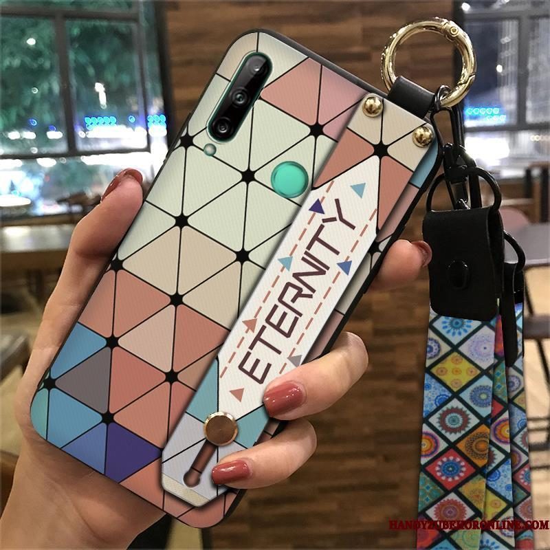 Hoesje Huawei P40 Lite E Zacht Hangertelefoon, Hoes Huawei P40 Lite E Vintage Geel Paleis