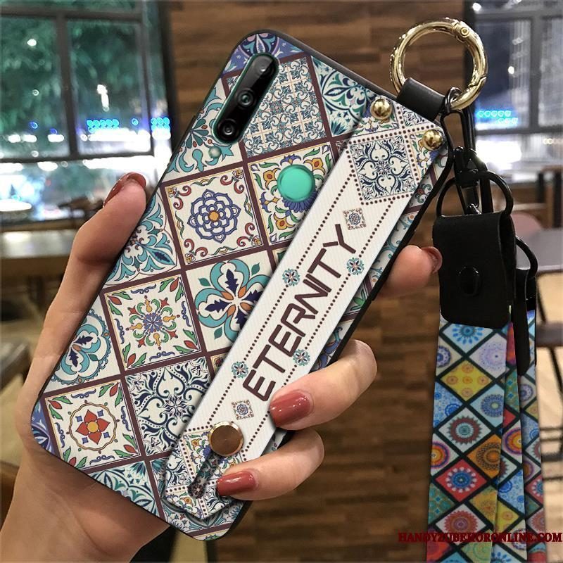 Hoesje Huawei P40 Lite E Zacht Hangertelefoon, Hoes Huawei P40 Lite E Vintage Geel Paleis