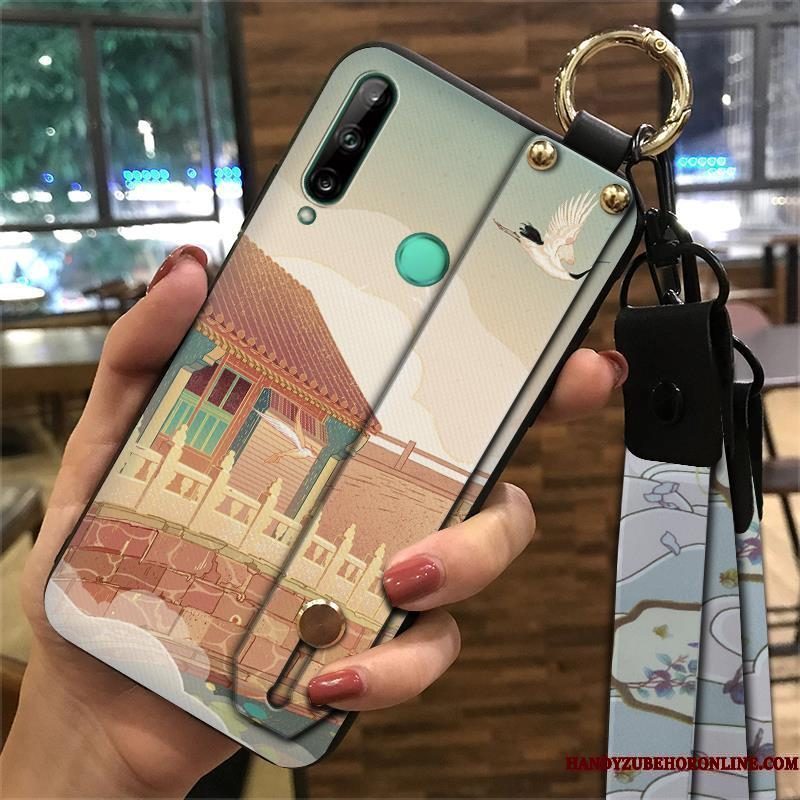 Hoesje Huawei P40 Lite E Zacht Hangertelefoon, Hoes Huawei P40 Lite E Vintage Geel Paleis