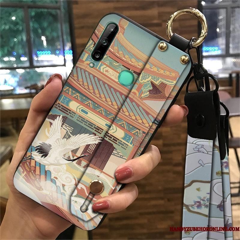 Hoesje Huawei P40 Lite E Zacht Hangertelefoon, Hoes Huawei P40 Lite E Vintage Geel Paleis