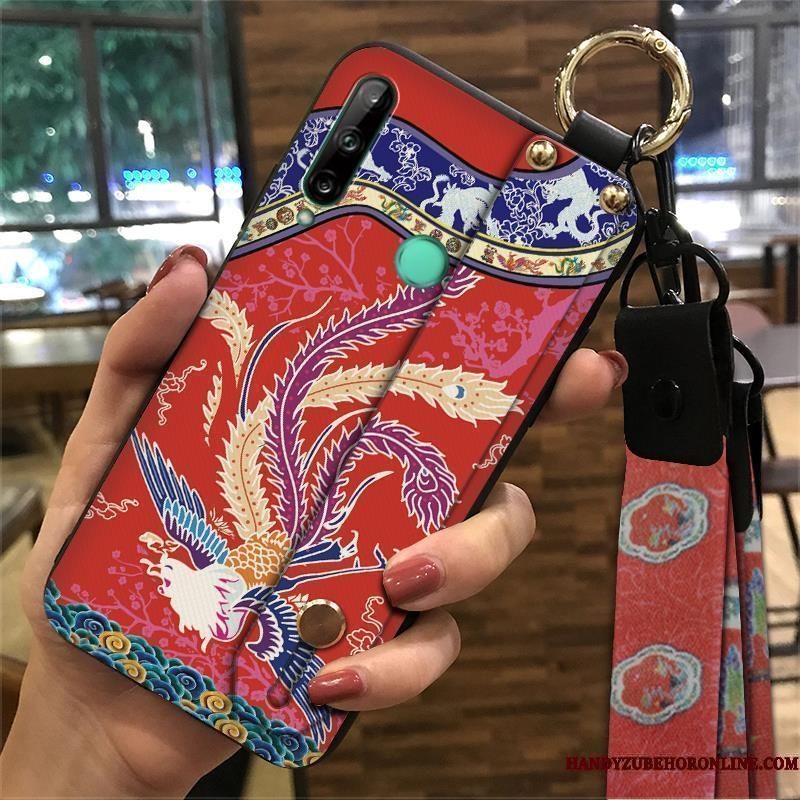 Hoesje Huawei P40 Lite E Zacht Hangertelefoon, Hoes Huawei P40 Lite E Vintage Geel Paleis