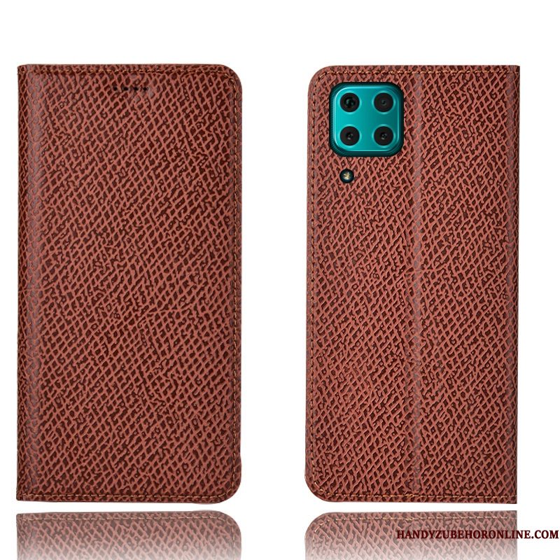Hoesje Huawei P40 Lite Zakken Mesh Anti-fall, Hoes Huawei P40 Lite Bescherming Patroontelefoon