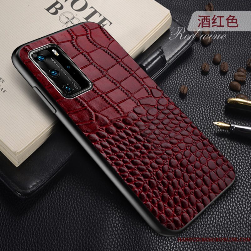 Hoesje Huawei P40 Pro Ondersteuning Trendy Merk Anti-fall, Hoes Huawei P40 Pro Bescherming Zwart Ring