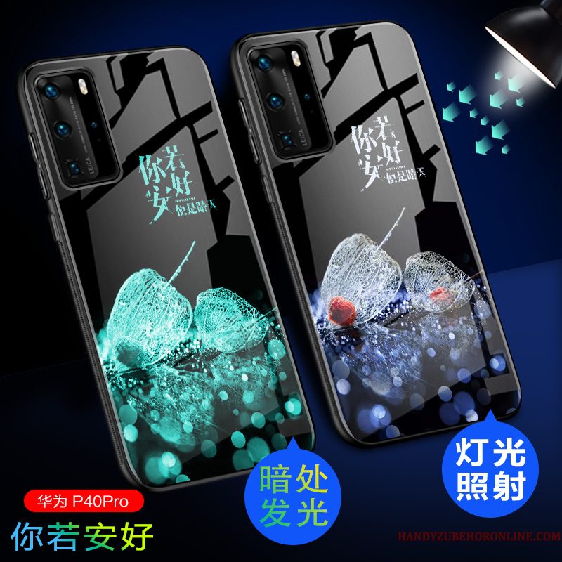 Hoesje Huawei P40 Pro Siliconen Schrobbentelefoon, Hoes Huawei P40 Pro Zakken Anti-fall High End