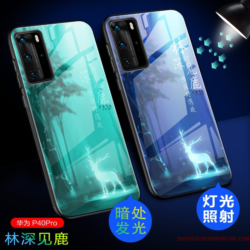 Hoesje Huawei P40 Pro Siliconen Schrobbentelefoon, Hoes Huawei P40 Pro Zakken Anti-fall High End