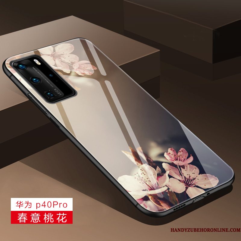 Hoesje Huawei P40 Pro Siliconen Schrobbentelefoon, Hoes Huawei P40 Pro Zakken Anti-fall High End