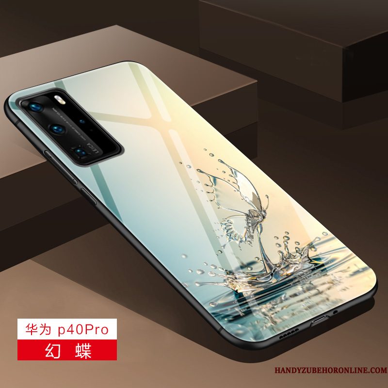 Hoesje Huawei P40 Pro Siliconen Schrobbentelefoon, Hoes Huawei P40 Pro Zakken Anti-fall High End