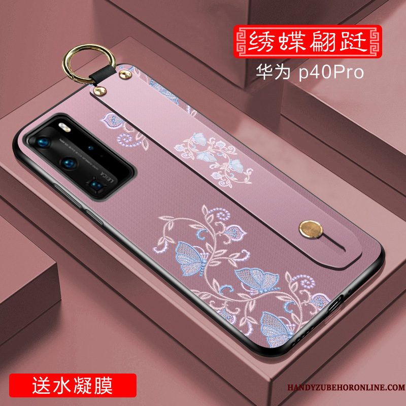 Hoesje Huawei P40 Pro Zakken High End Anti-fall, Hoes Huawei P40 Pro Scheppend Dun Schrobben