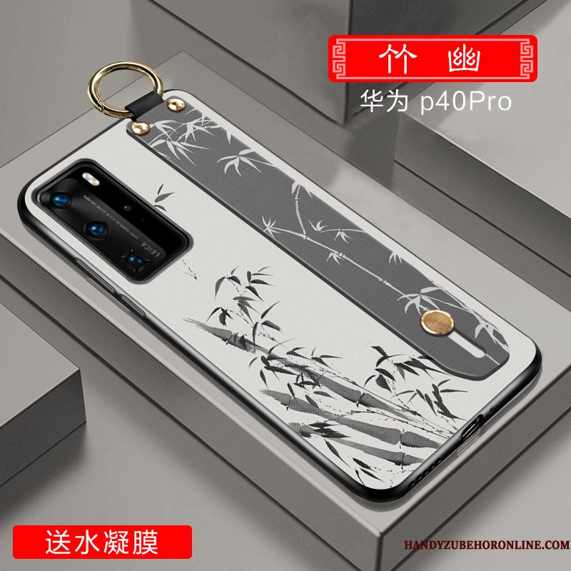 Hoesje Huawei P40 Pro Zakken High End Anti-fall, Hoes Huawei P40 Pro Scheppend Dun Schrobben