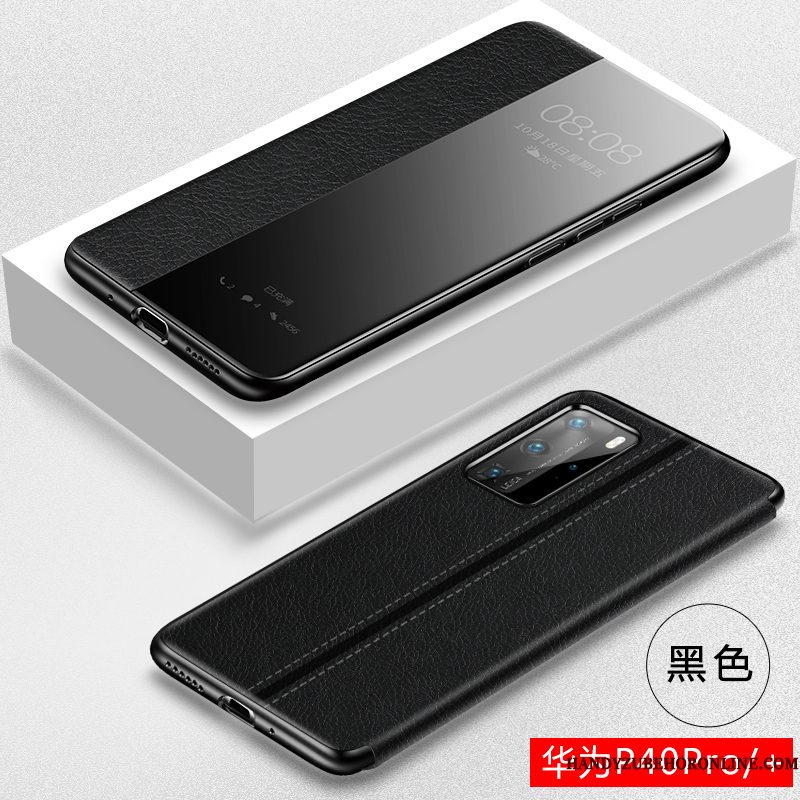 Hoesje Huawei P40 Pro Zakken Trend Persoonlijk, Hoes Huawei P40 Pro Leer Telefoon High End