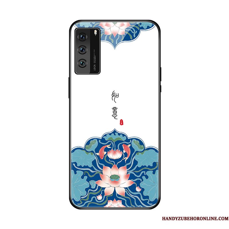 Hoesje Huawei P40 Scheppend Persoonlijk Trend, Hoes Huawei P40 Bescherming Spiegel Blauw