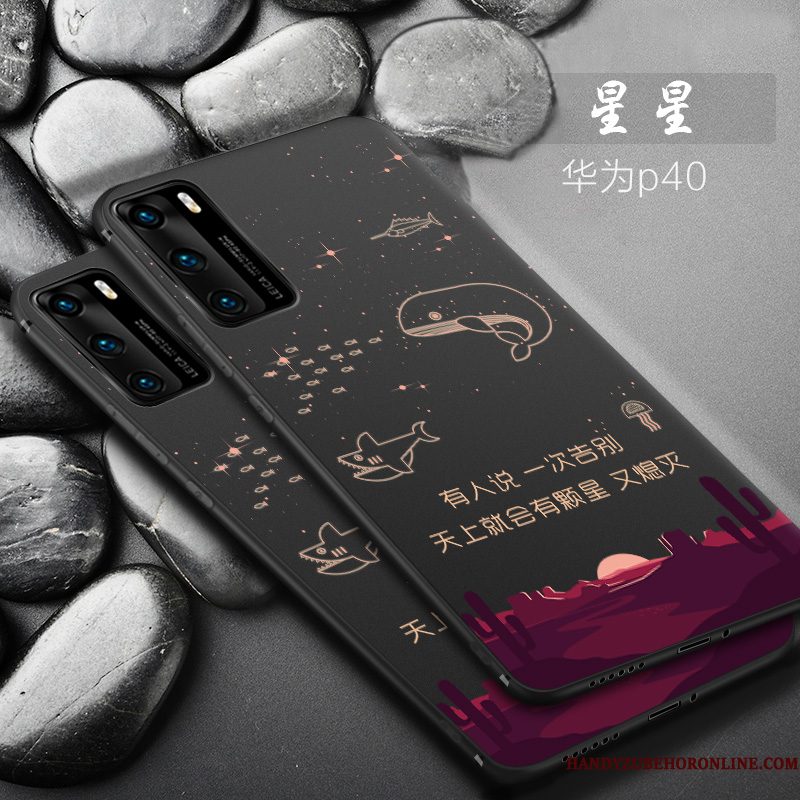Hoesje Huawei P40 Siliconen Mini Dun, Hoes Huawei P40 Zacht Telefoon Super
