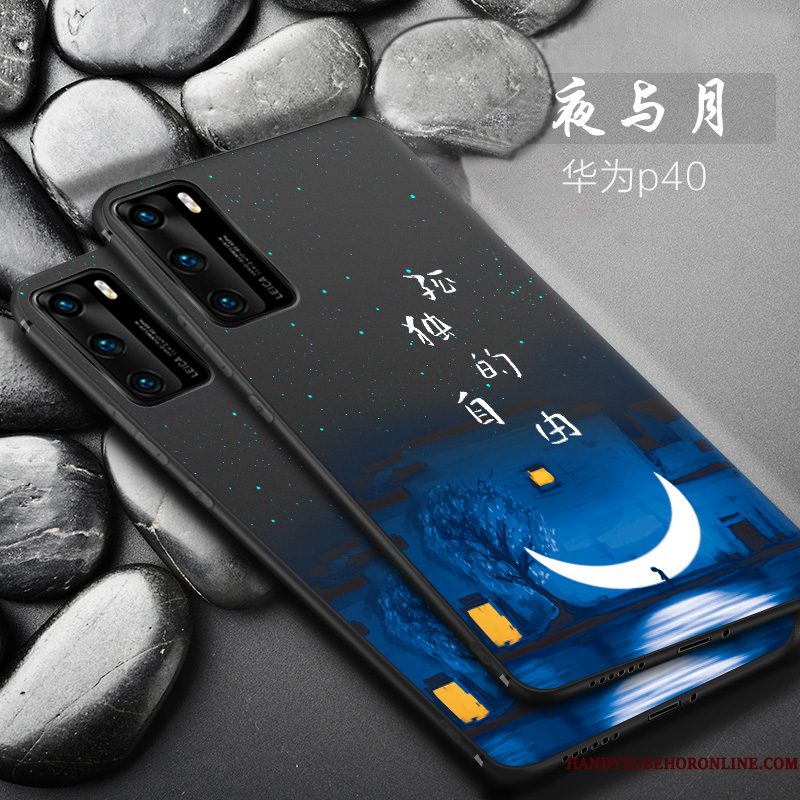 Hoesje Huawei P40 Siliconen Mini Dun, Hoes Huawei P40 Zacht Telefoon Super