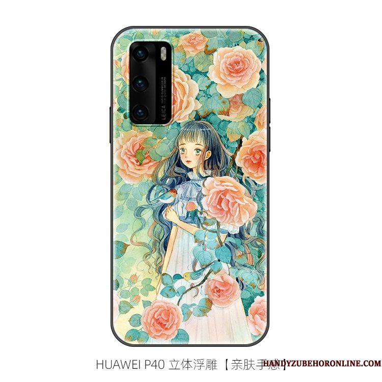 Hoesje Huawei P40 Zacht Mooie Trendy Merk, Hoes Huawei P40 Spotprent Original Kunst