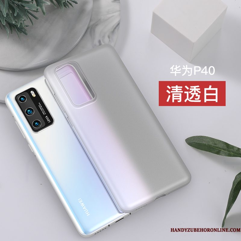 Hoesje Huawei P40 Zakken Anti-fall Patroon, Hoes Huawei P40 Bescherming Doorzichtig Hard