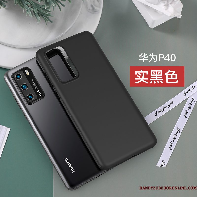 Hoesje Huawei P40 Zakken Anti-fall Patroon, Hoes Huawei P40 Bescherming Doorzichtig Hard