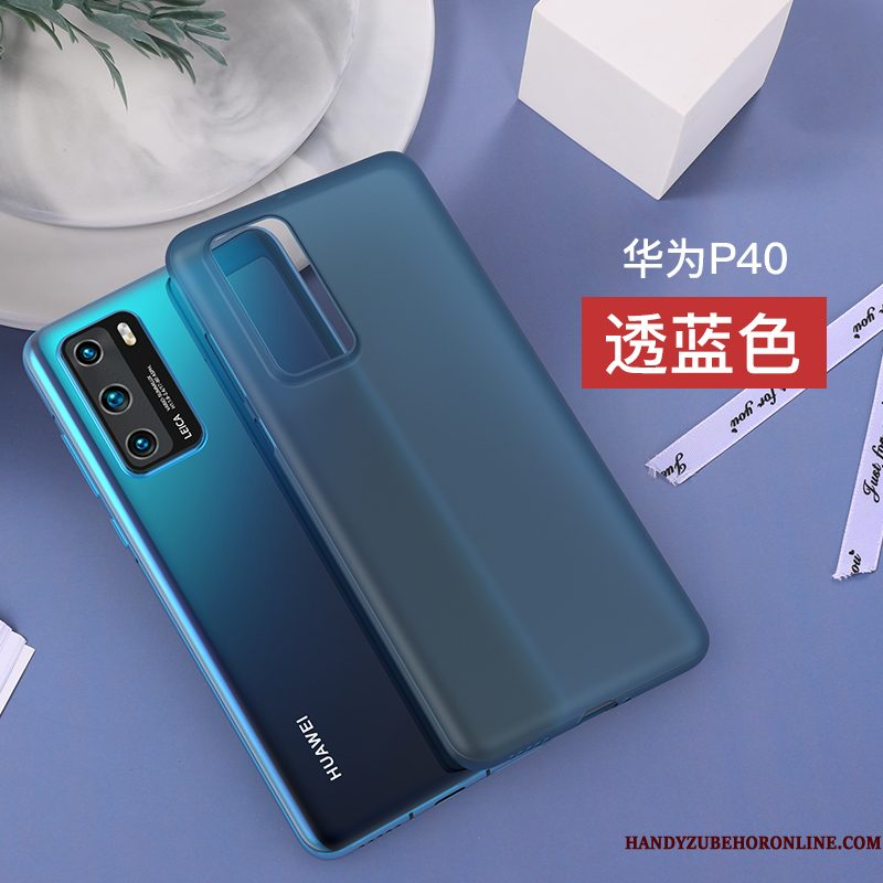 Hoesje Huawei P40 Zakken Anti-fall Patroon, Hoes Huawei P40 Bescherming Doorzichtig Hard