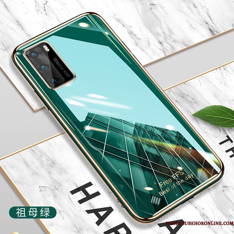 Hoesje Huawei P40 Zakken Grijs Trend, Hoes Huawei P40 Bescherming Nieuw Net Red