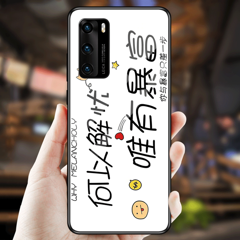 Hoesje Huawei P40 Zakken Tempererentelefoon, Hoes Huawei P40 Spiegel Pas