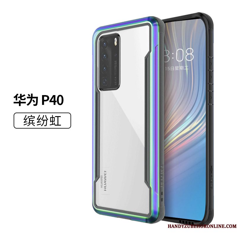 Hoesje Huawei P40 Zakken Trend Zwart, Hoes Huawei P40 Bescherming Anti-falltelefoon