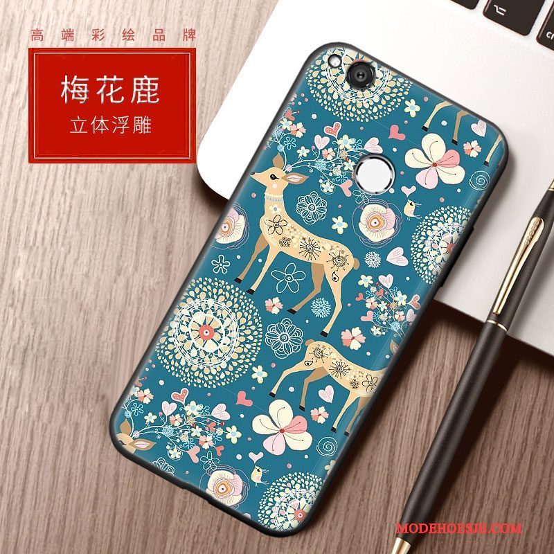 Hoesje Huawei P8 Lite 2017 Bescherming Anti-fall Roze, Hoes Huawei P8 Lite 2017 Zakken Jeugd Blauw