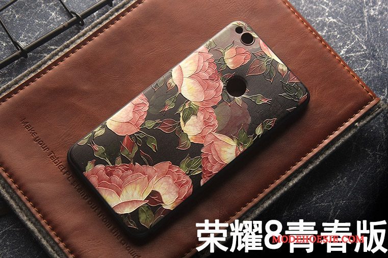 Hoesje Huawei P8 Lite 2017 Bloemen Persoonlijktelefoon, Hoes Huawei P8 Lite 2017 Bescherming Geel Hanger