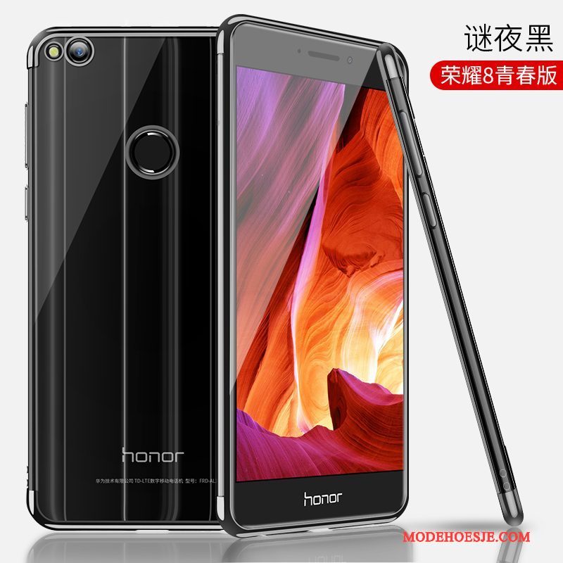 Hoesje Huawei P8 Lite 2017 Siliconen Trendy Merk Goud, Hoes Huawei P8 Lite 2017 Zacht Anti-falltelefoon