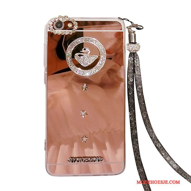 Hoesje Huawei P8 Lite Strass Spiegel Jeugd, Hoes Huawei P8 Lite Scheppend Hanger Ster