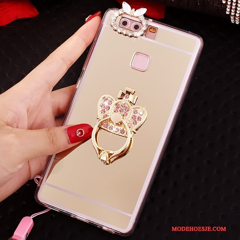 Hoesje Huawei P9 Bescherming Telefoon Roze, Hoes Huawei P9 Zacht Hanger