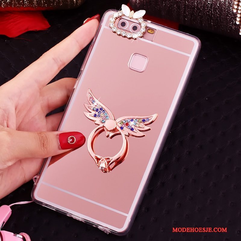 Hoesje Huawei P9 Bescherming Telefoon Roze, Hoes Huawei P9 Zacht Hanger