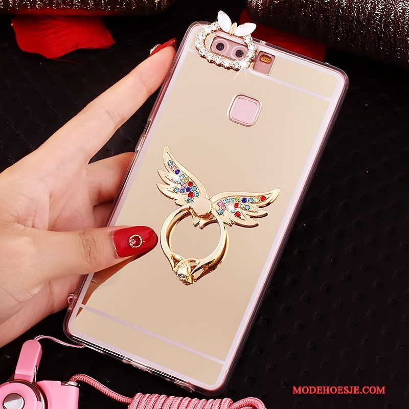 Hoesje Huawei P9 Bescherming Telefoon Roze, Hoes Huawei P9 Zacht Hanger