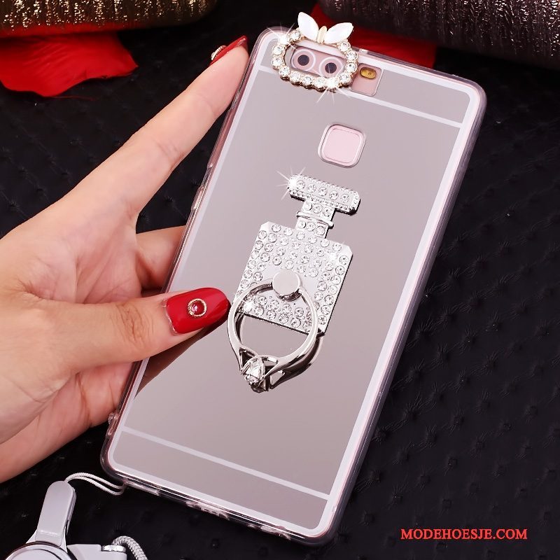 Hoesje Huawei P9 Bescherming Telefoon Roze, Hoes Huawei P9 Zacht Hanger